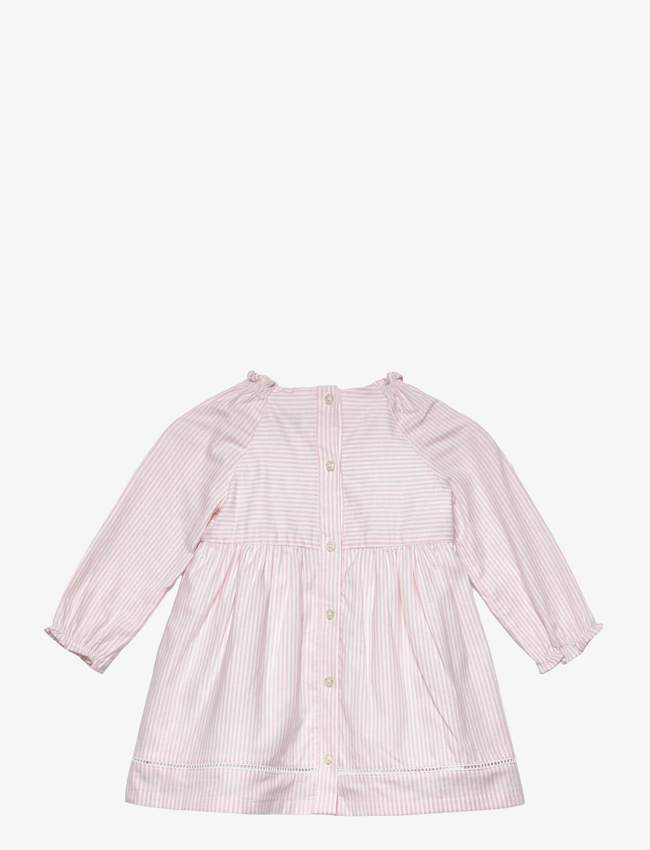 Tommy Hilfiger - BABY ITHACA DRESS L/S - sukienki dla dziewczynek z długim rękawem - whimsy pink / white stripe - 1