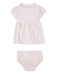 Tommy Hilfiger - BABY GINGHAM DRESS S/S - kurzärmelige babykleider - white / pink check - 1
