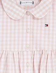 Tommy Hilfiger - BABY GINGHAM DRESS S/S - vauvojen lyhythihaiset mekot - white / pink check - 2