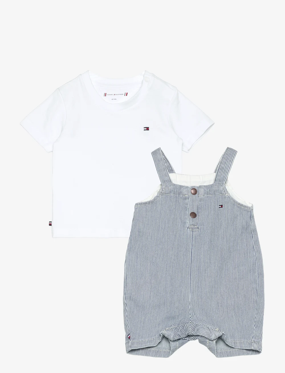 Tommy Hilfiger Baby Striped Dungaree Set sets shop at Booztlet