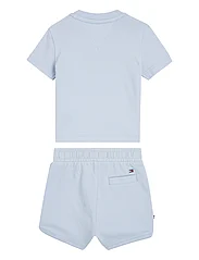 Tommy Hilfiger - BABY TH LOGO SHORT SET - komplektai su marškinėliais trumpomis rankovėmis - breezy blue - 1