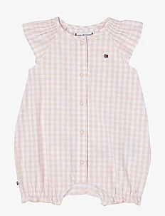 BABY RUFFLE GINGHAM SHORTALL, Tommy Hilfiger