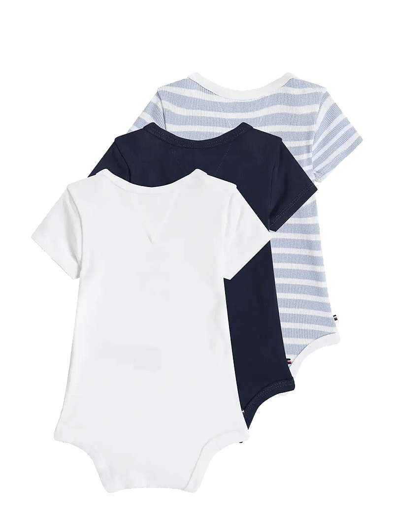 Tommy Hilfiger - 3 PACK BODY SS GIFTBOX - lühikeste varrukatega bodid - dark night navy - 1