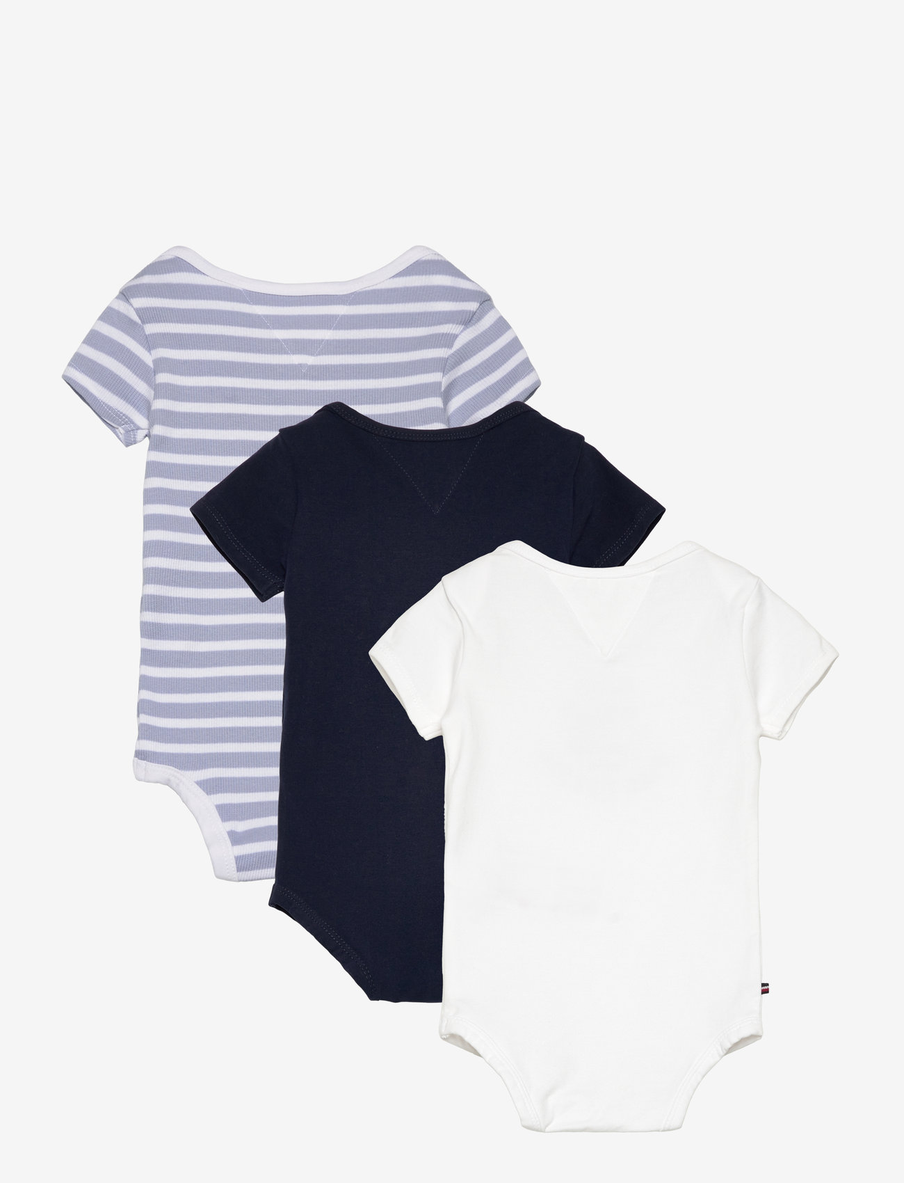 Tommy Hilfiger - 3 PACK BODY SS GIFTBOX - lühikeste varrukatega bodid - dark night navy - 4