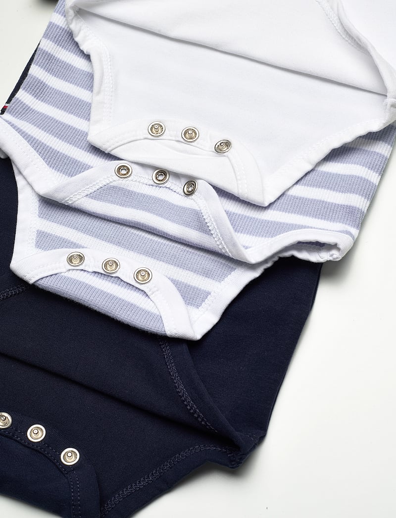 Tommy Hilfiger - 3 PACK BODY SS GIFTBOX - lühikeste varrukatega bodid - dark night navy - 3