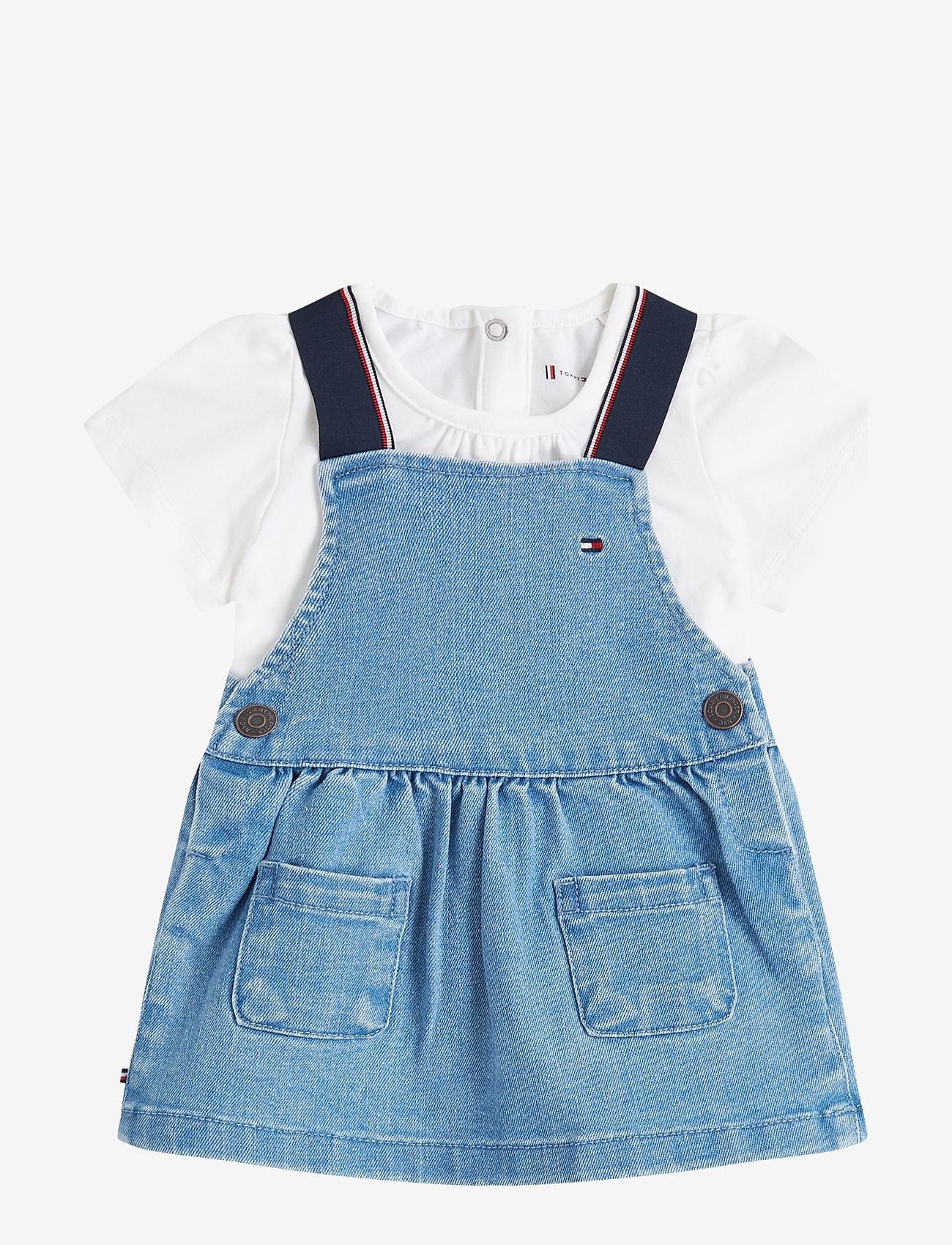Tommy Hilfiger Denim Dungaree Dress (THKKN0KN02049) Short-sleeved casual  dresses