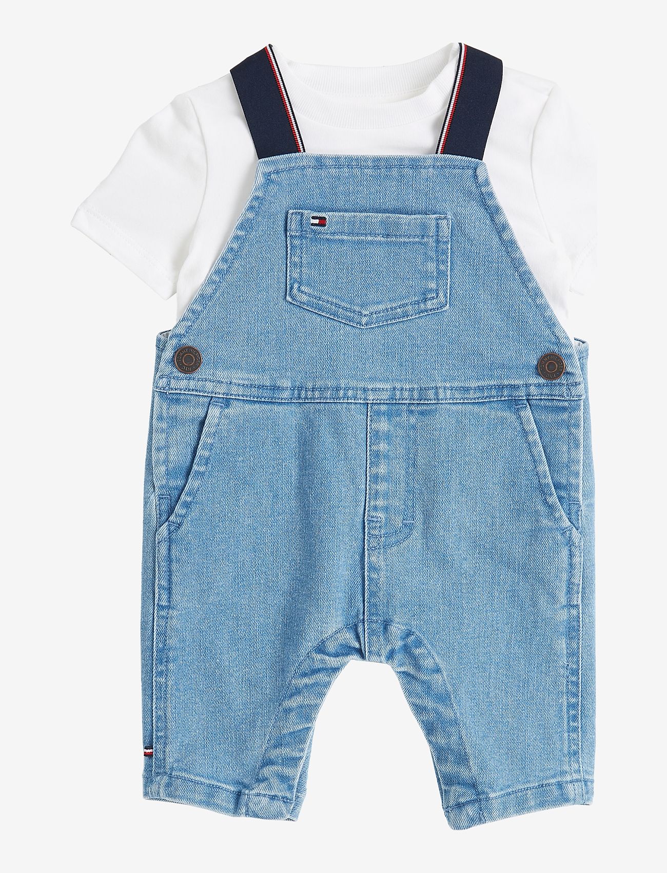 Tommy Hilfiger - DENIM DUNGAREE - dungarees - denim medium 01 - 0