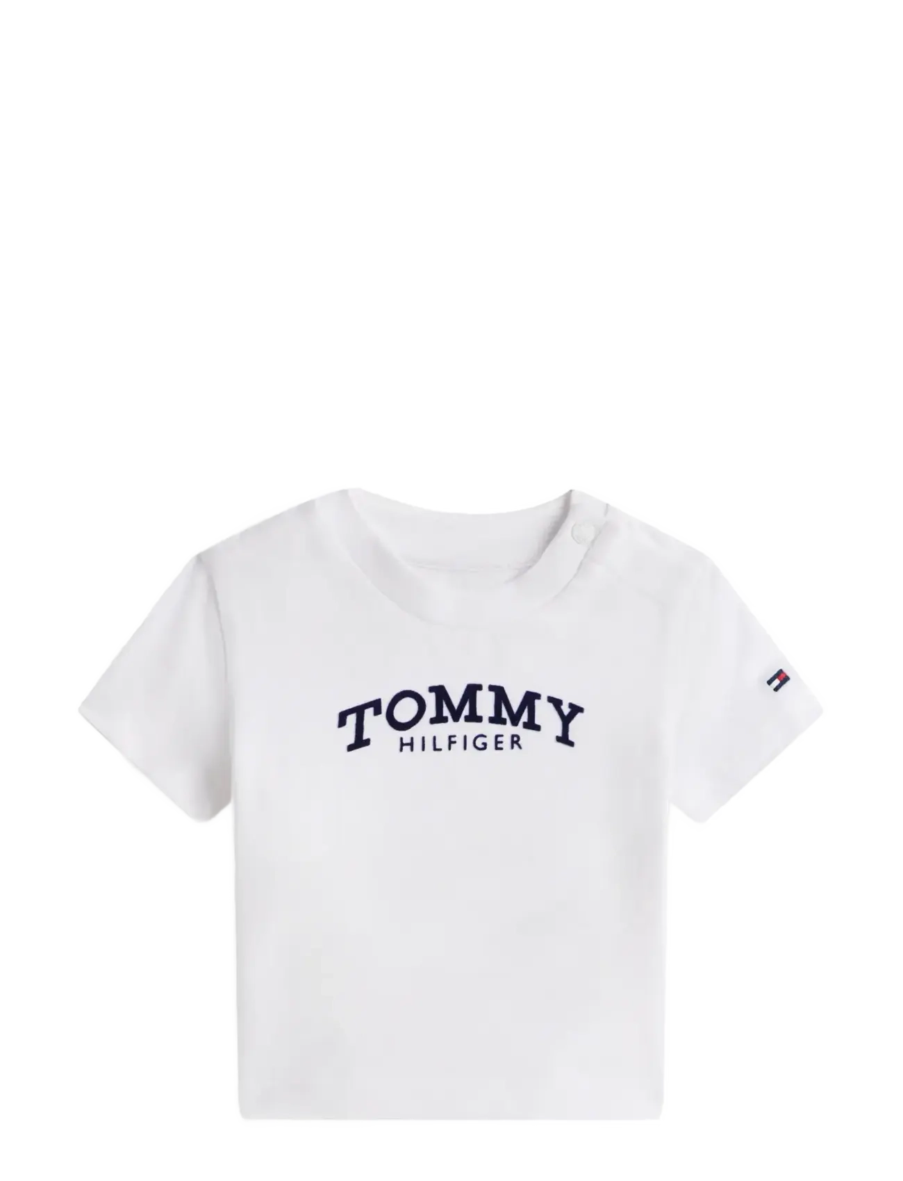 Tommy Hilfiger MONOTYPE LOGO TEE S/S - Last chance - WHITE / white