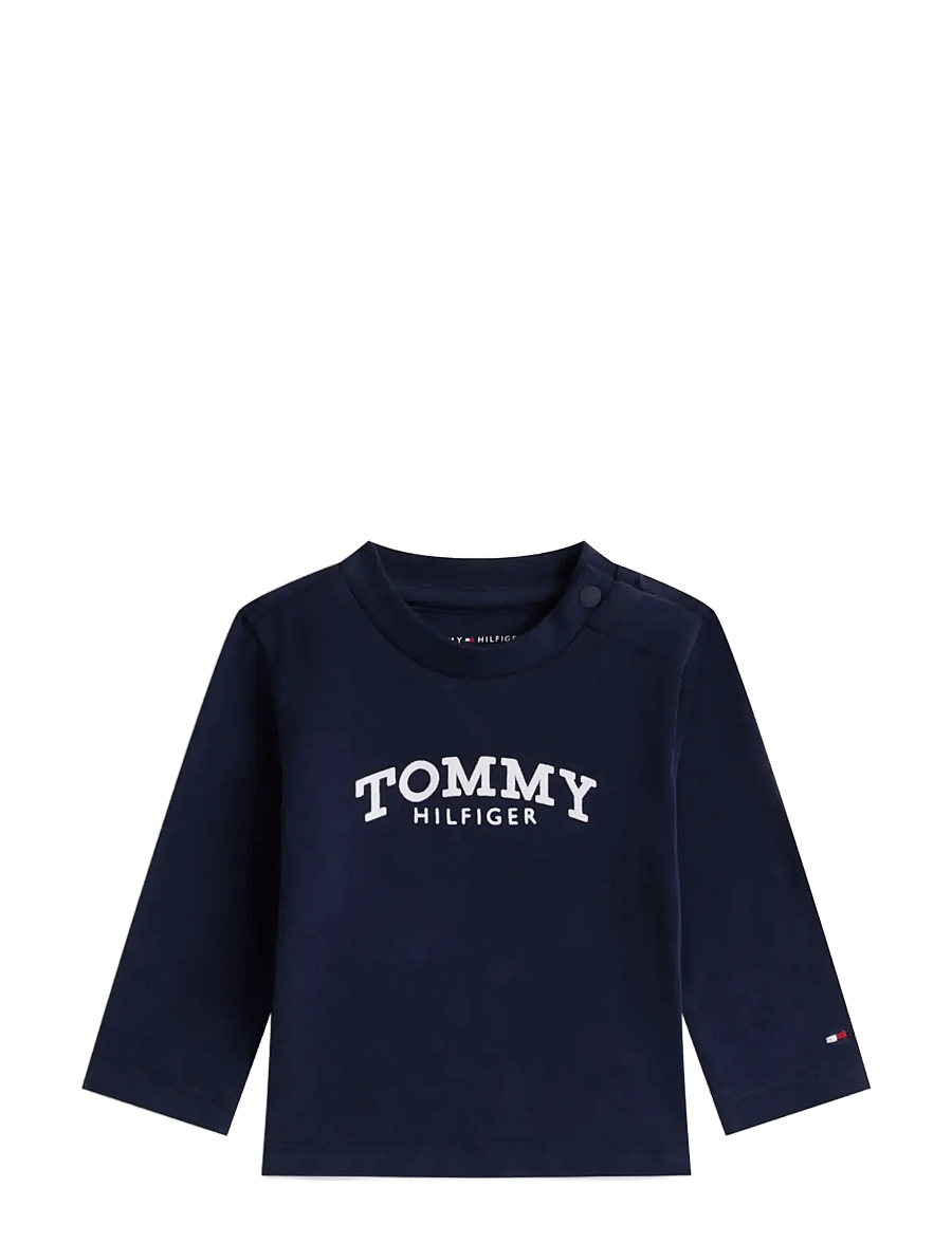 Tommy Hilfiger - MONOTYPE LOGO TEE L/S - dark night navy - 0