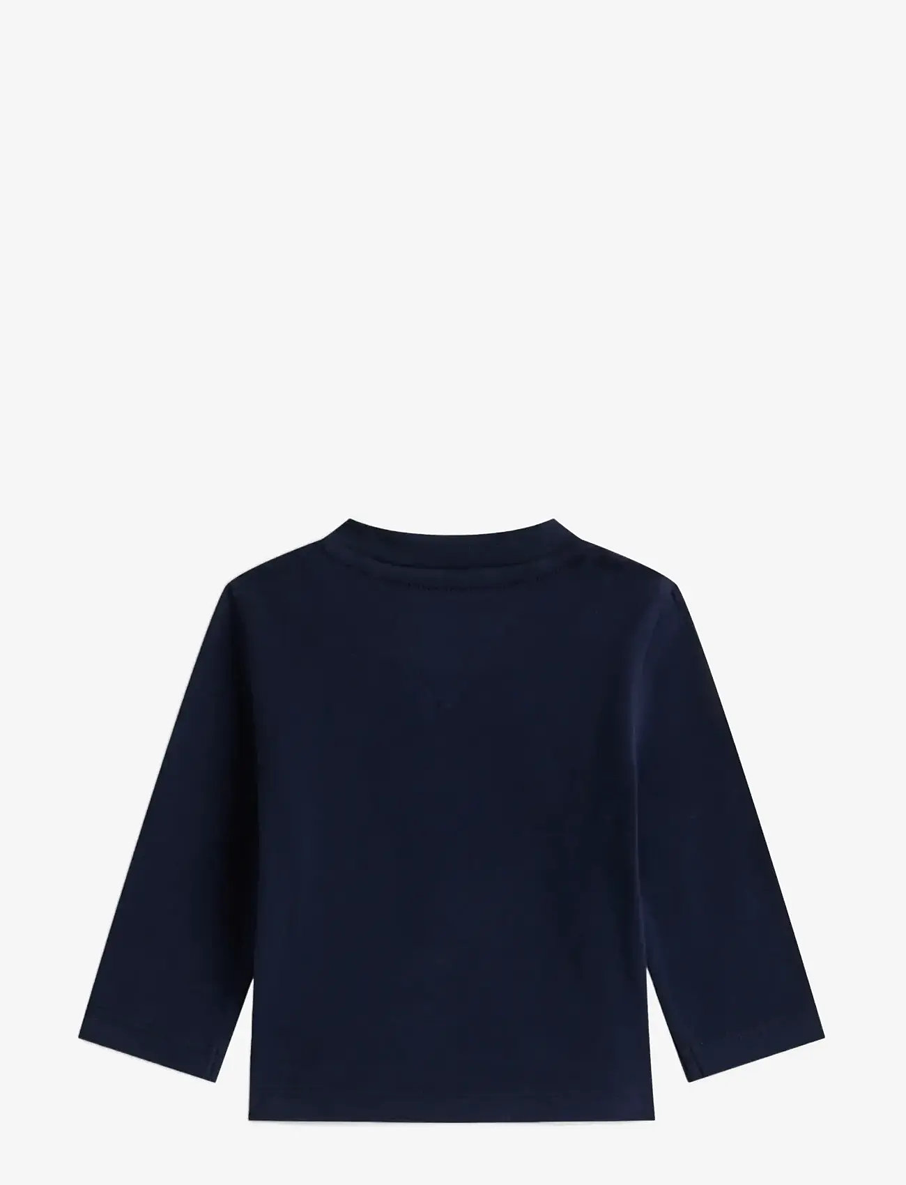 Tommy Hilfiger - MONOTYPE LOGO TEE L/S - langærmede t-shirts - dark night navy - 1