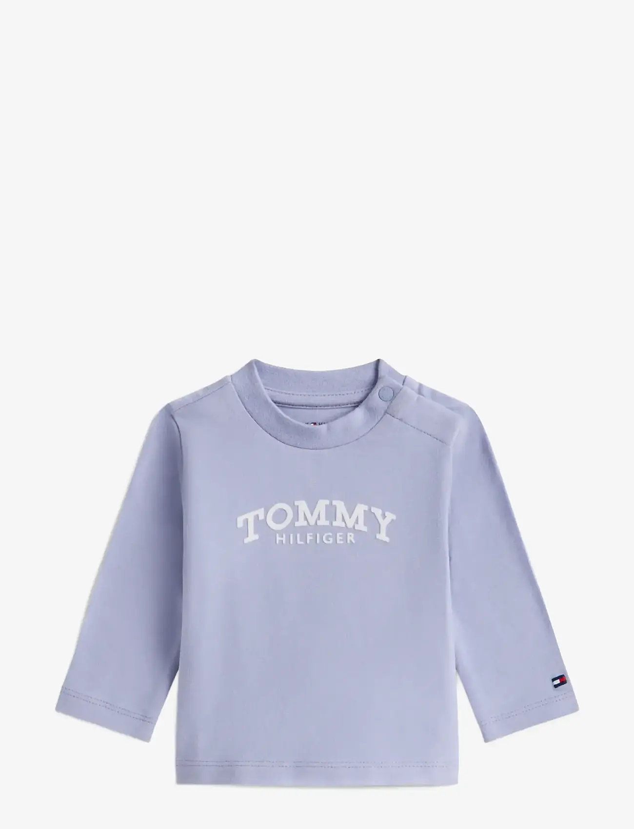 Tommy Hilfiger - MONOTYPE LOGO TEE L/S - periwinkle dusk - 0