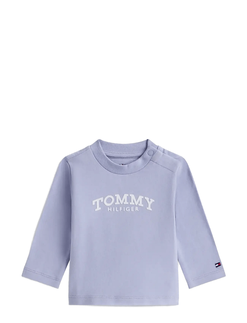 Tommy Hilfiger - MONOTYPE LOGO TEE L/S - langärmelig - periwinkle dusk - 0