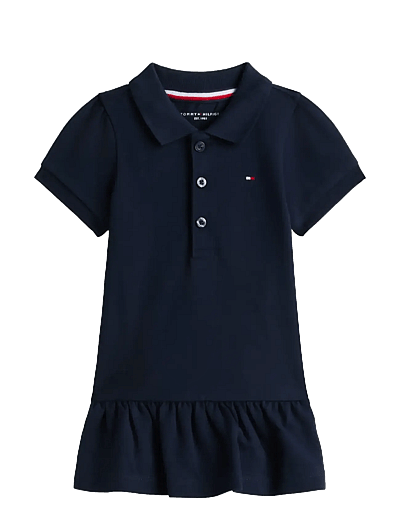 Tommy Hilfiger PIQUE POLO DRESS SS - Klänningar & Kjolar - DARK NIGHT NAVY / navy