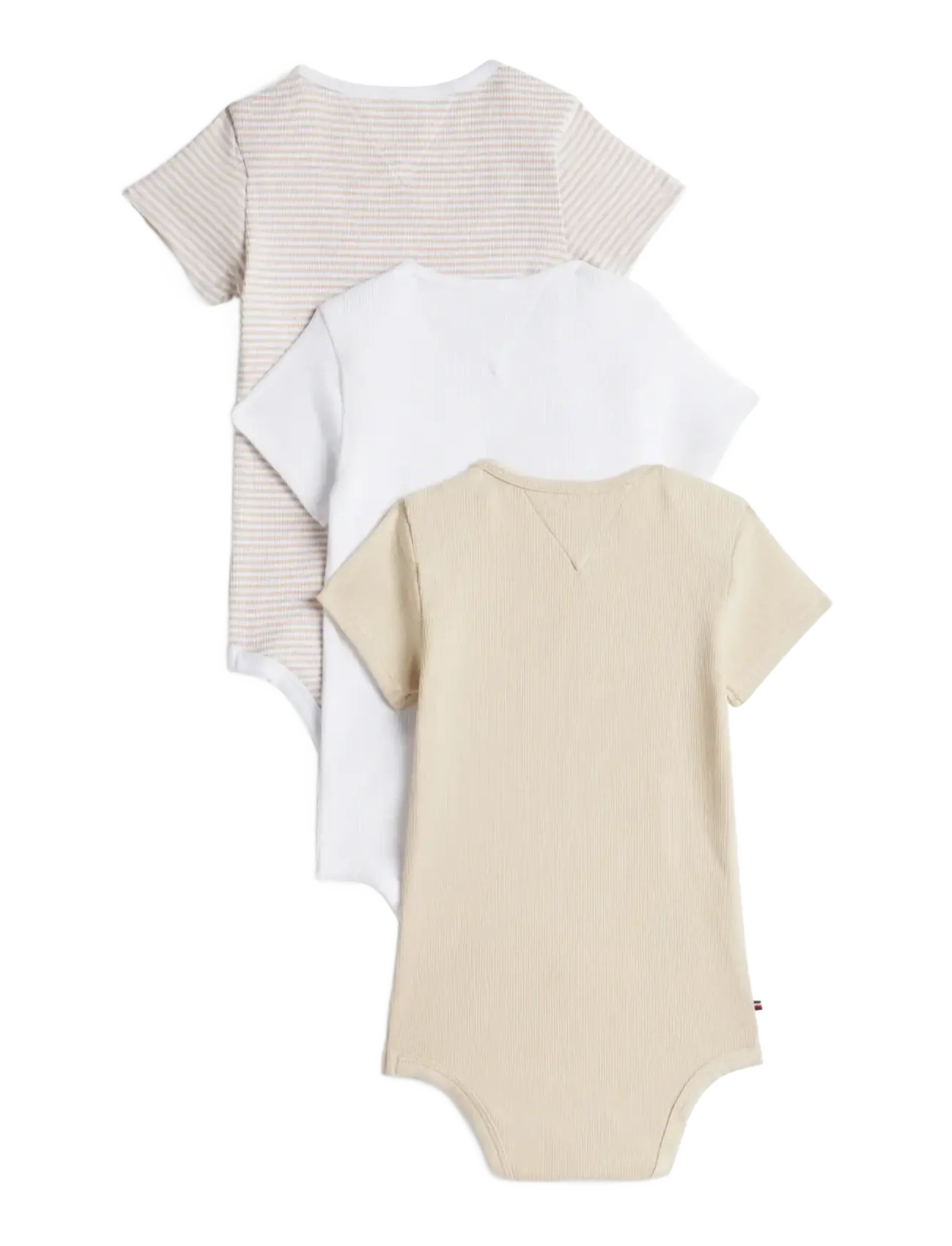 Tommy Hilfiger - RIB 3 PACK BODY GIFTBOX - lühikeste varrukatega - classic beige stripes - 1