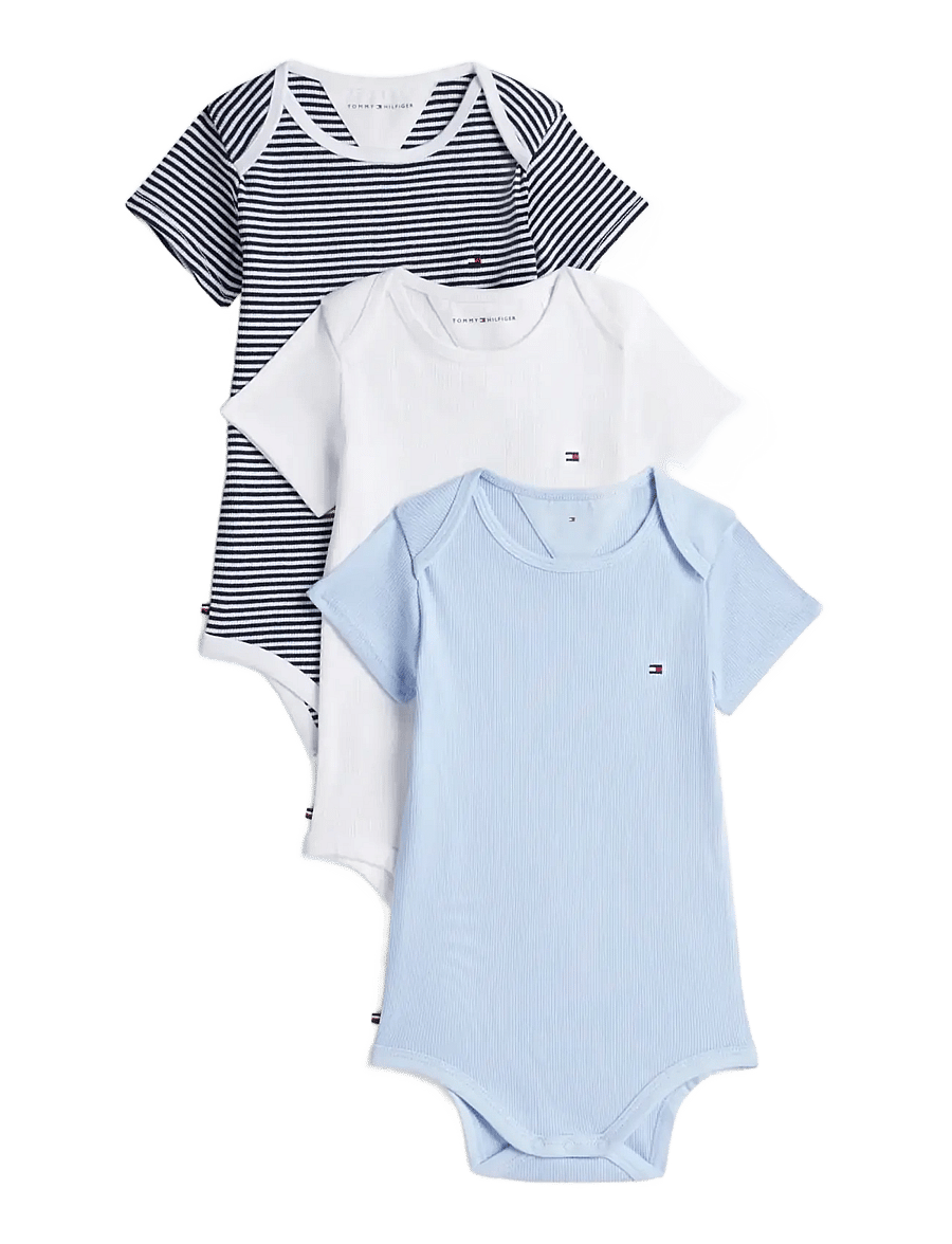 Tommy Hilfiger - RIB 3 PACK BODY GIFTBOX - lühikeste varrukatega - dark night navy stripes - 0
