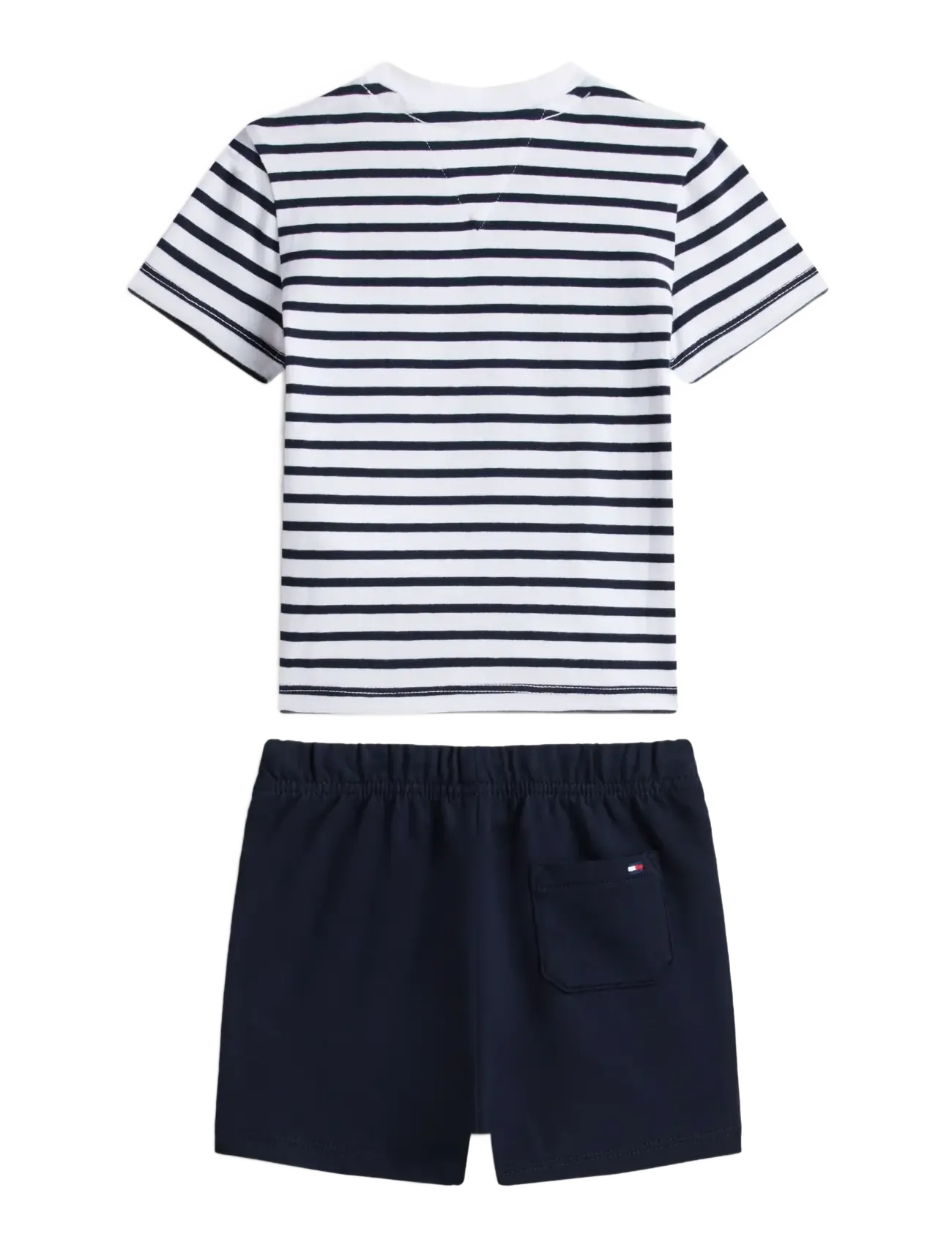 Tommy Hilfiger - ESSENTIAL STRIPE TEE + SHORT SET - sets mit kurzärmeligem t-shirt - dark night navy - 1