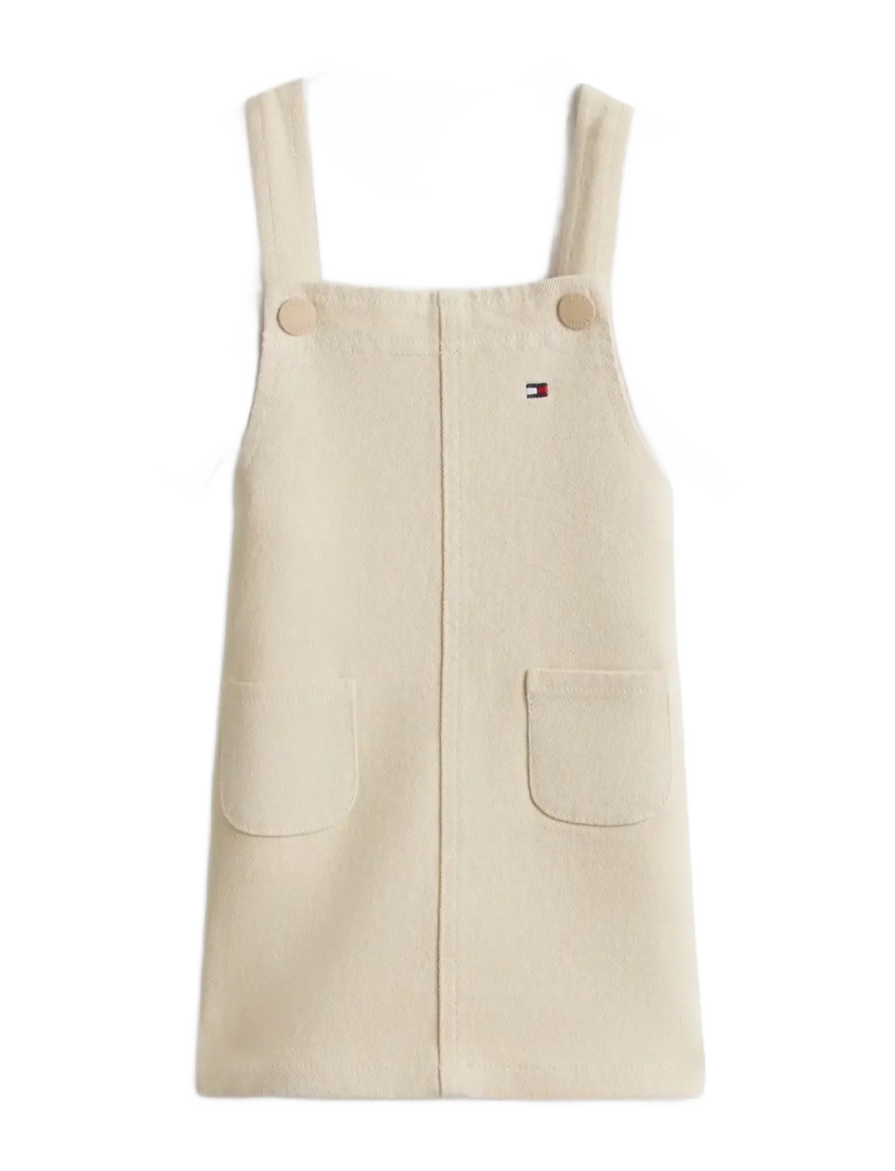 Tommy Hilfiger Dungaree Dress Set, 74, Beige, Kjoler > Dungaree-Kjole, Børn