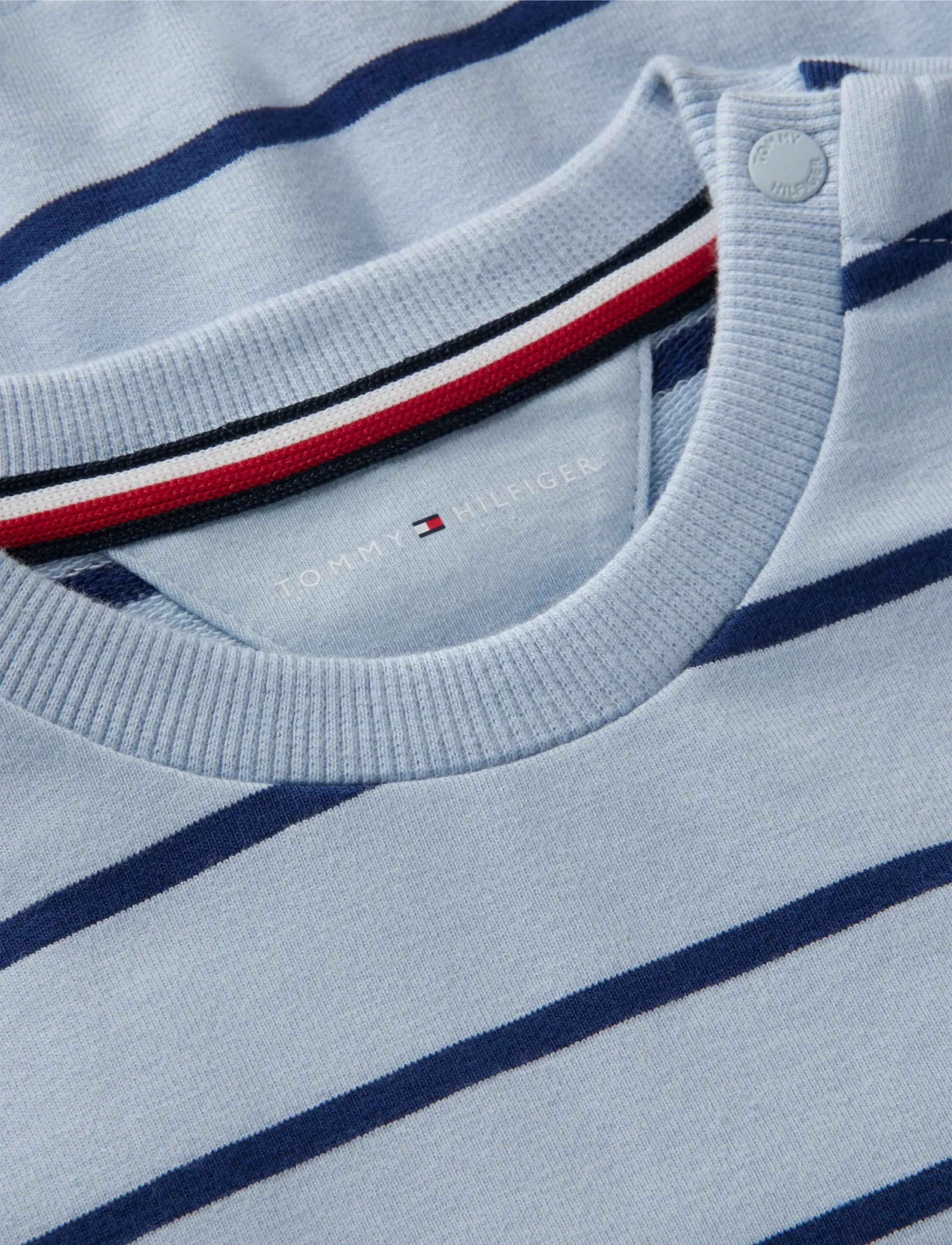Tommy Hilfiger - CREW & SWEATPANT SET - komplektid pikkade varrukatega t-särgiga - sky blue stripe - 1