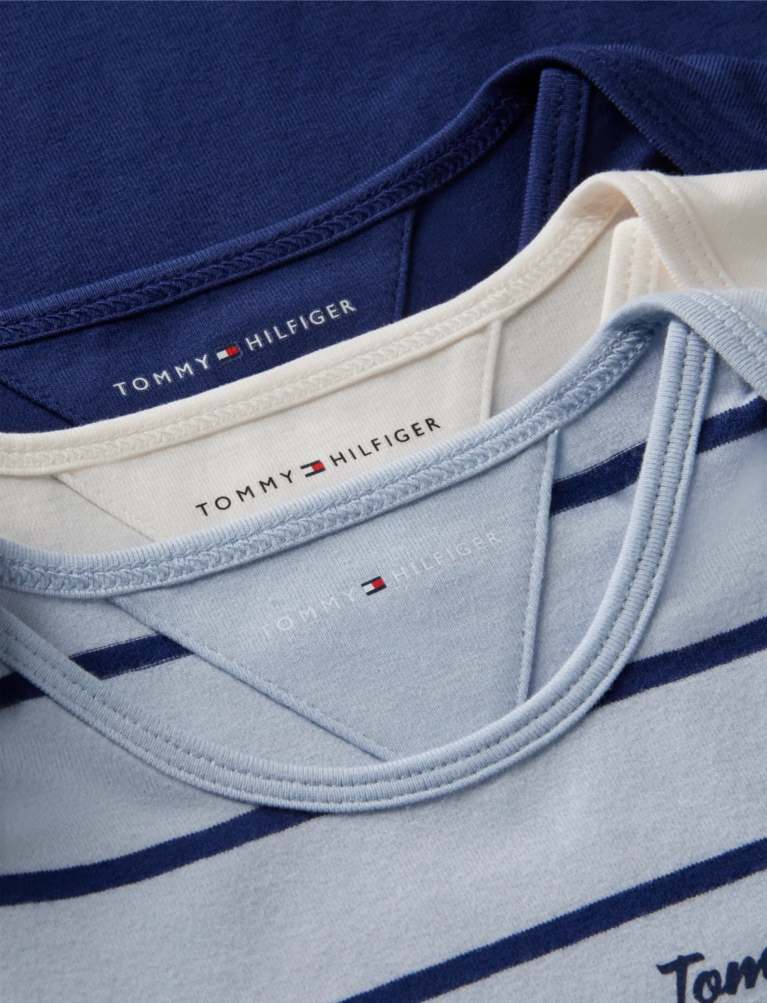 Tommy Hilfiger - 3PK BODY LS - long-sleeved bodies - sky blue stripe - 1