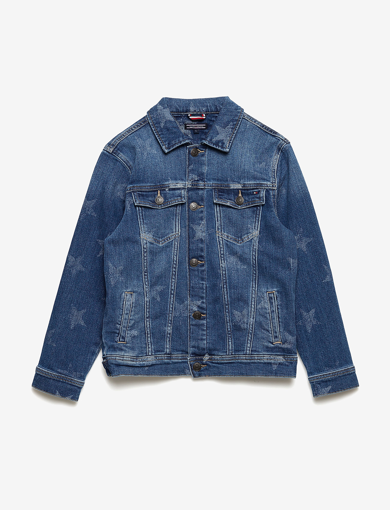 Tommy Hilfiger - UNISEX DENIM JACKET - mid blue star stretch - 0