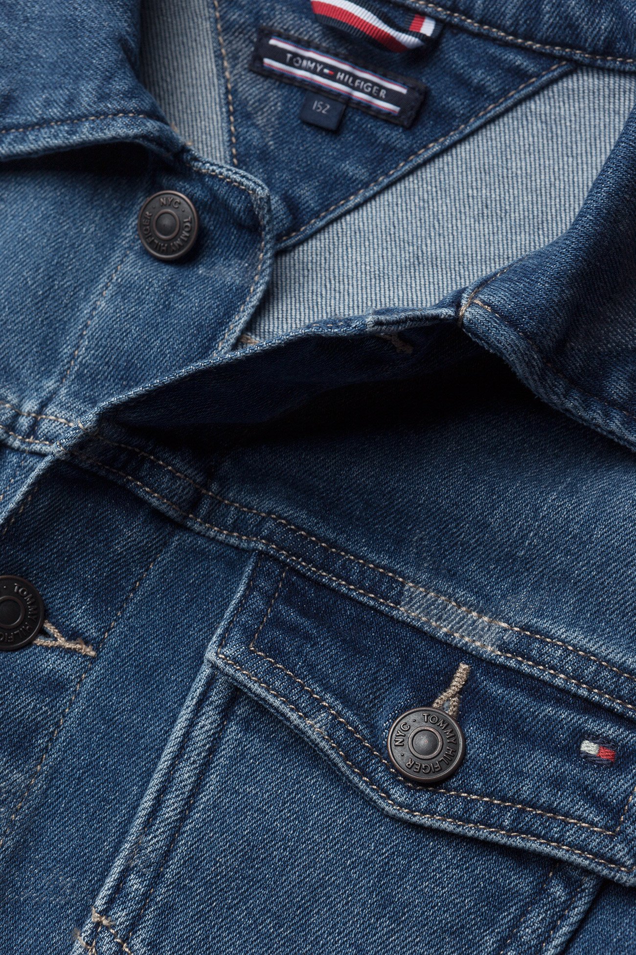 Tommy Hilfiger - UNISEX DENIM JACKET - mid blue star stretch - 2