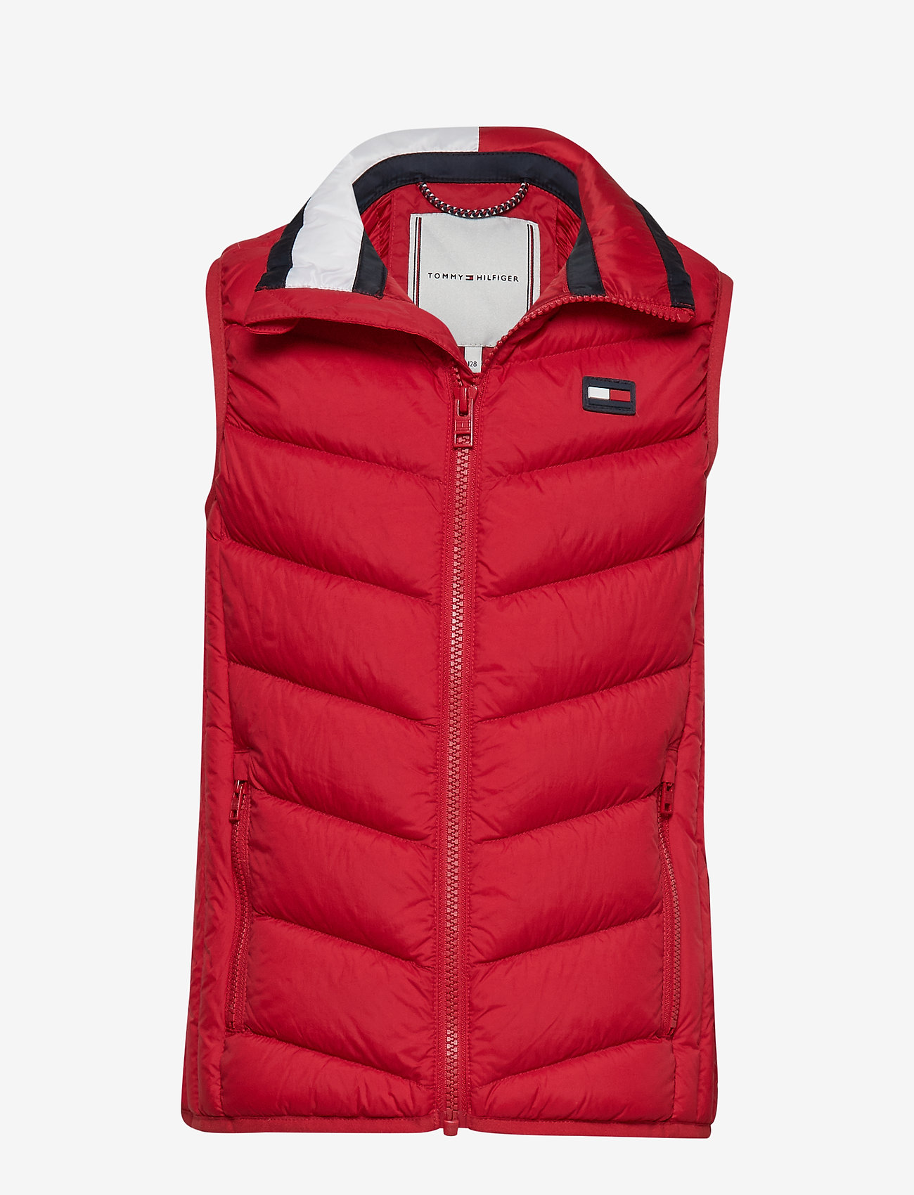 Tommy Hilfiger - U LIGHT DOWN VEST/GI - apple red - 0