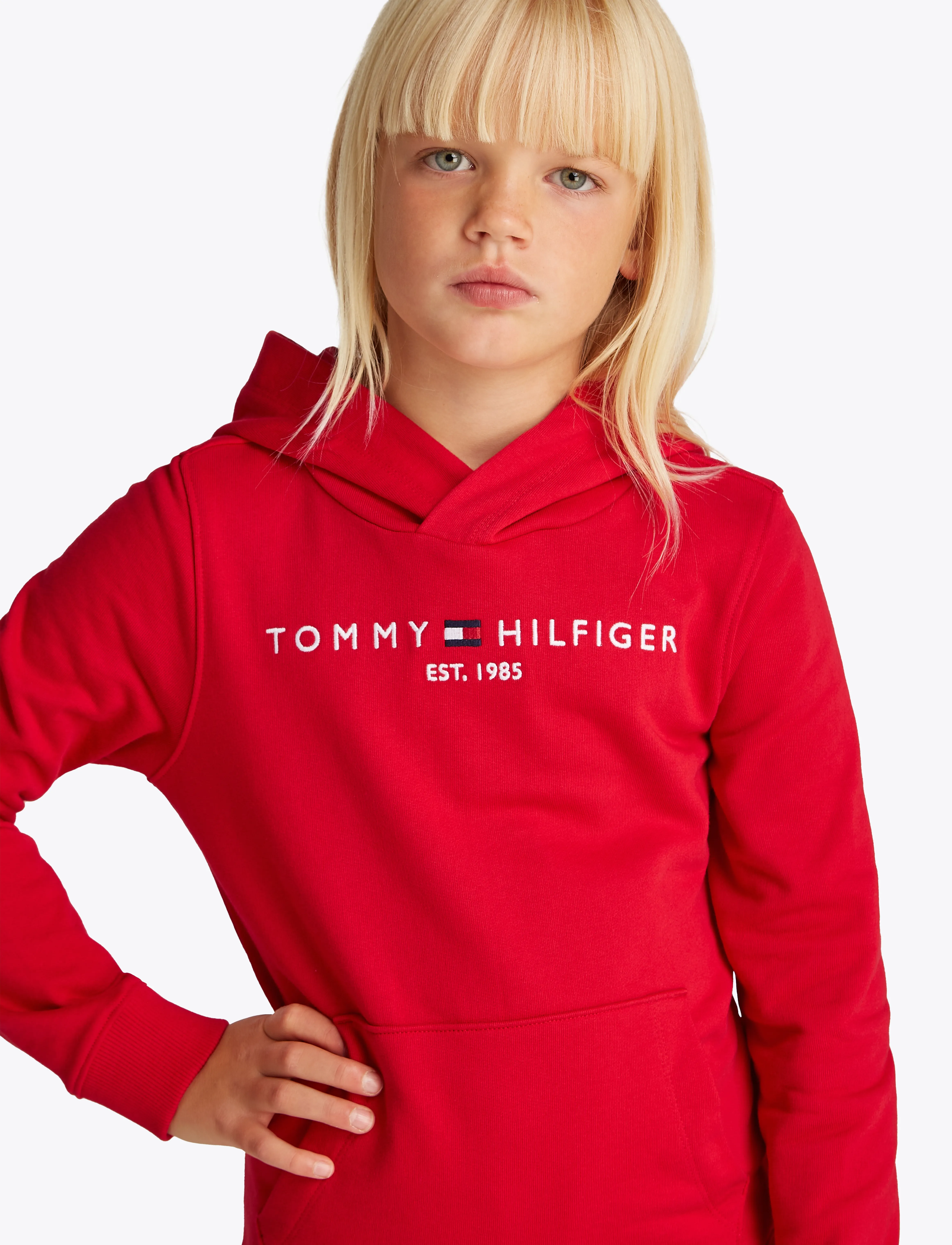 Tommy Hilfiger - U CORP LOGO ESS HOODIE - primary red - 2