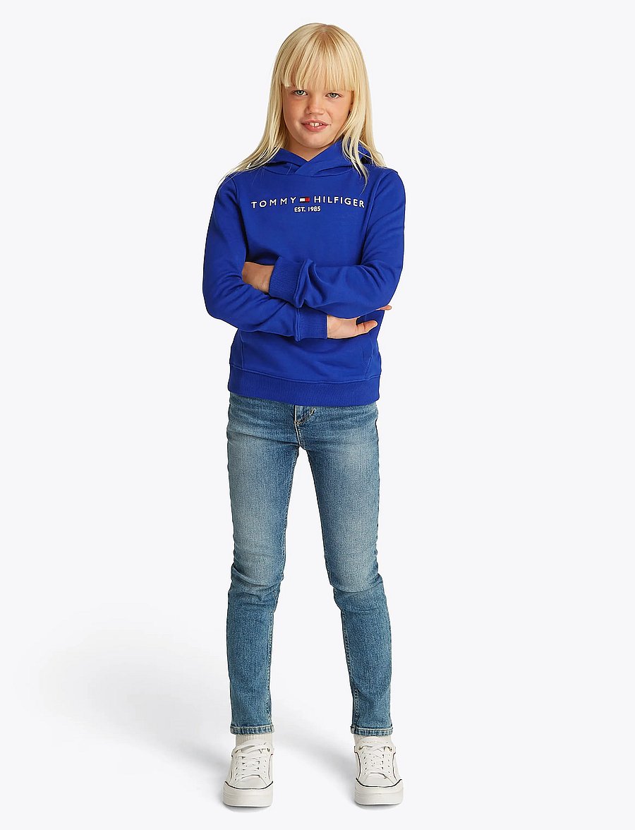 Tommy Hilfiger - U CORP LOGO ESS HOODIE - wedge blue - 0
