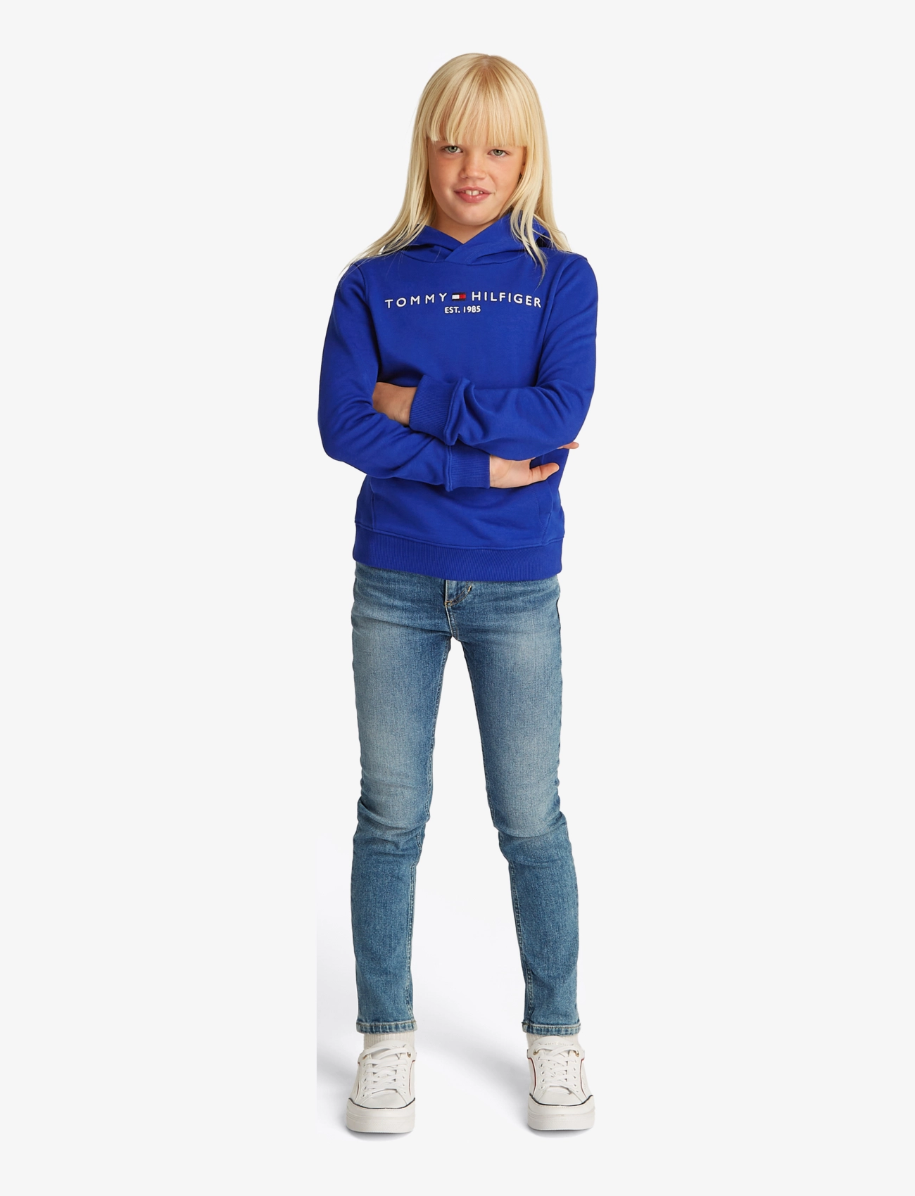 Tommy Hilfiger - U CORP LOGO ESS HOODIE - wedge blue - 4