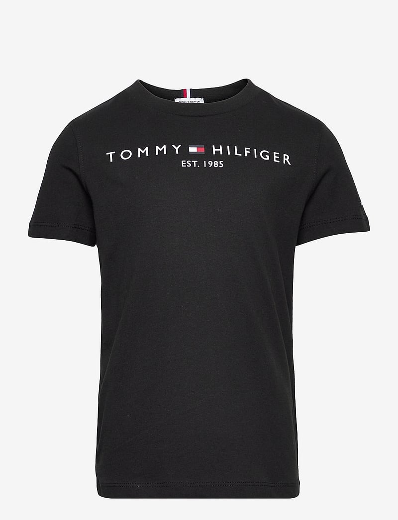 Tommy Hilfiger - ESSENTIAL TEE S/S - kortärmade t-shirts - black - 1