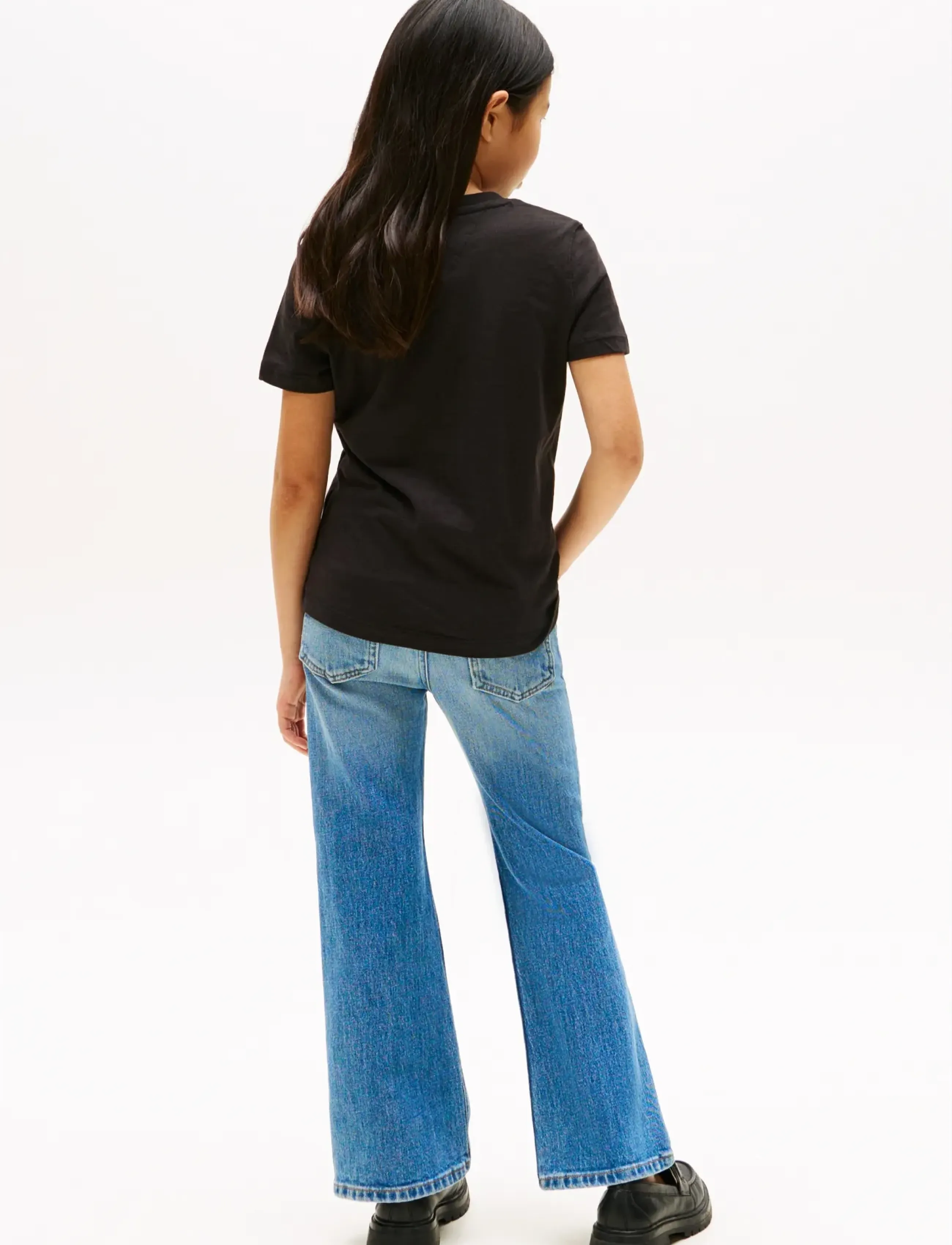 Tommy Hilfiger ESSENTIAL TEE S/S - Oberteile & T-Shirts - BLACK / black