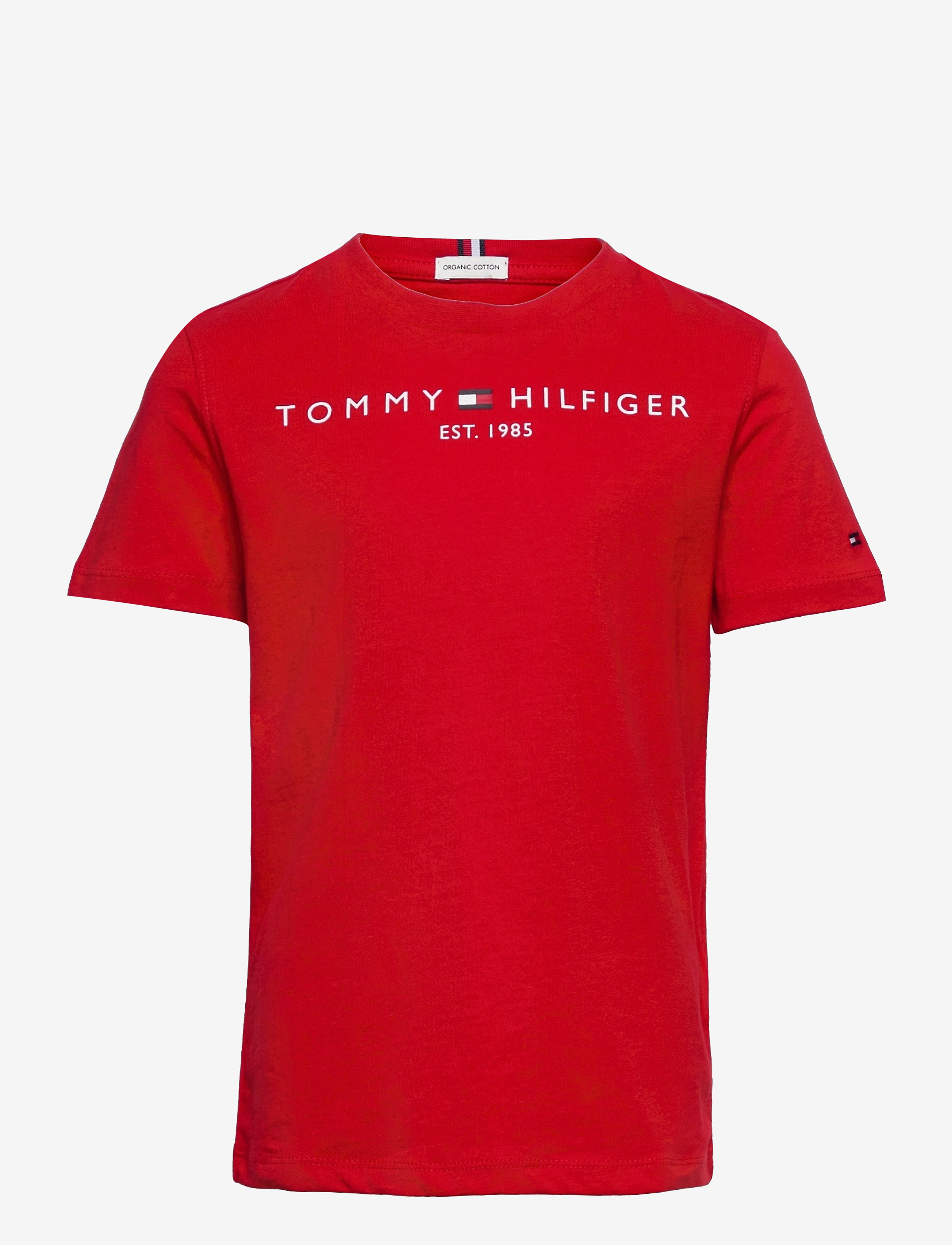Tommy Hilfiger ESSENTIAL TEE S/S - Tøj - DEEP CRIMSON / red