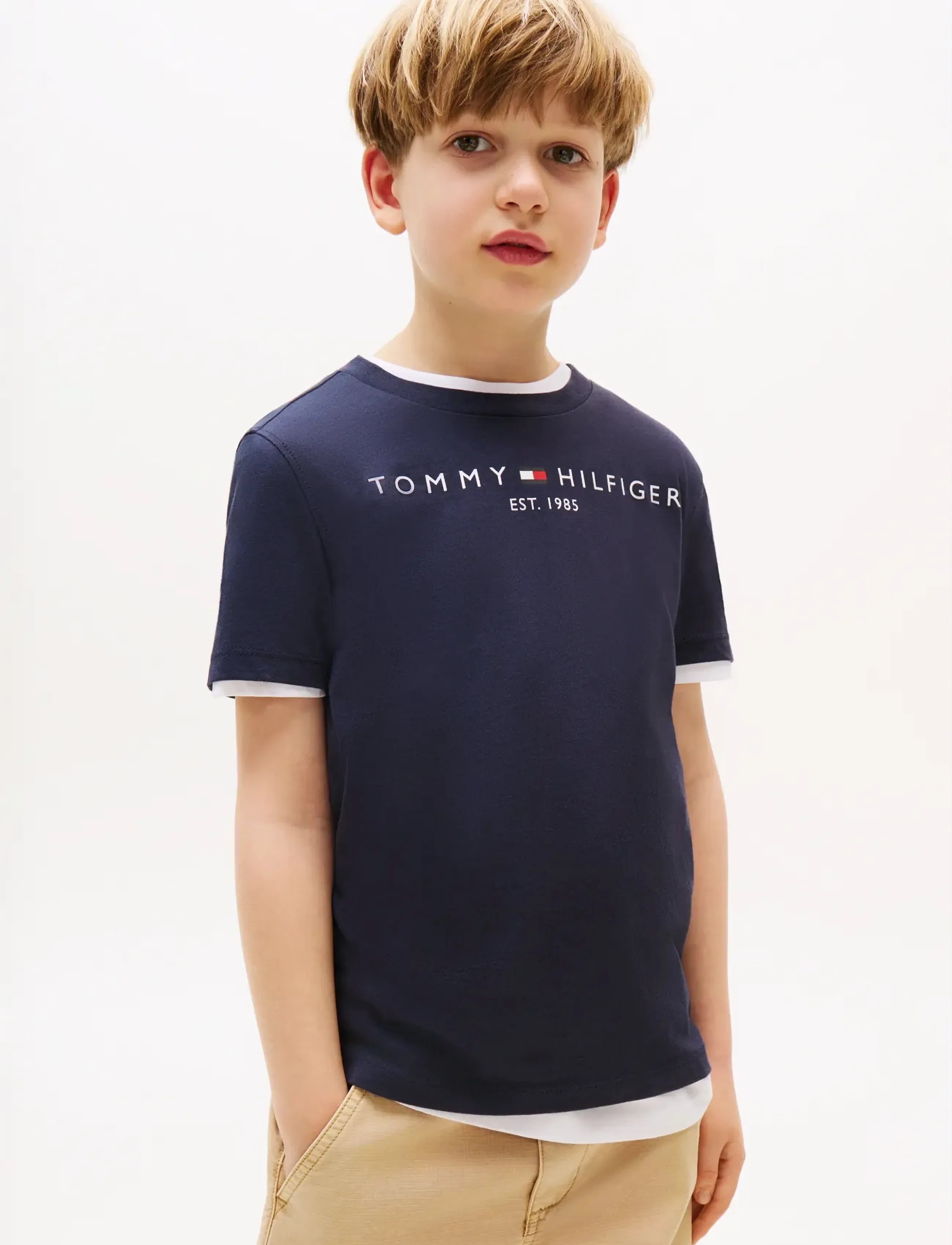 Tommy Hilfiger ESSENTIAL TEE S/S - Oberteile & T-Shirts - TWILIGHT NAVY / navy