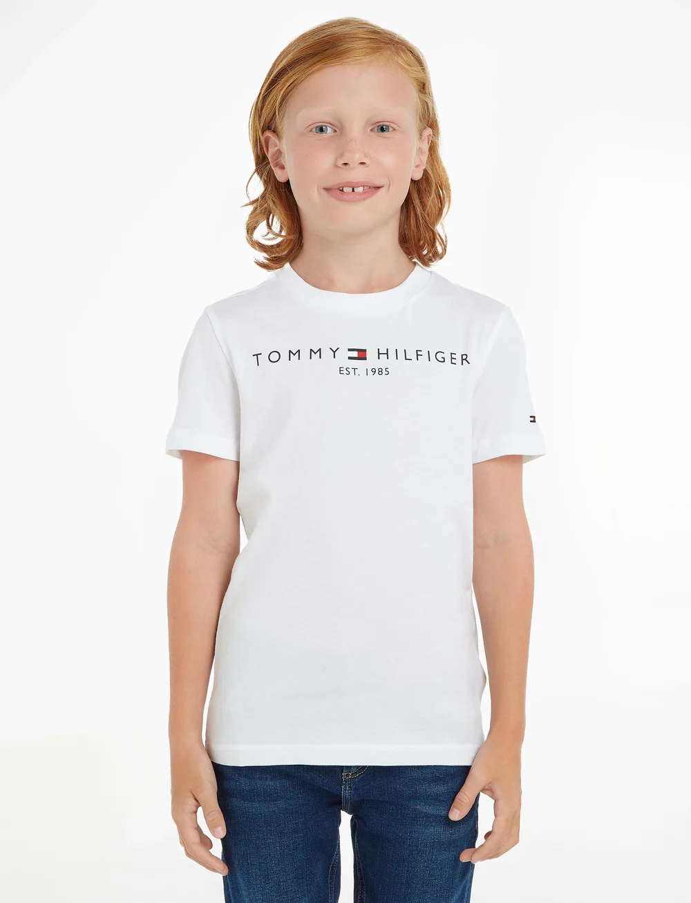 Tommy Hilfiger - ESSENTIAL TEE S/S - lühikeste varrukatega t-särgid - white - 0