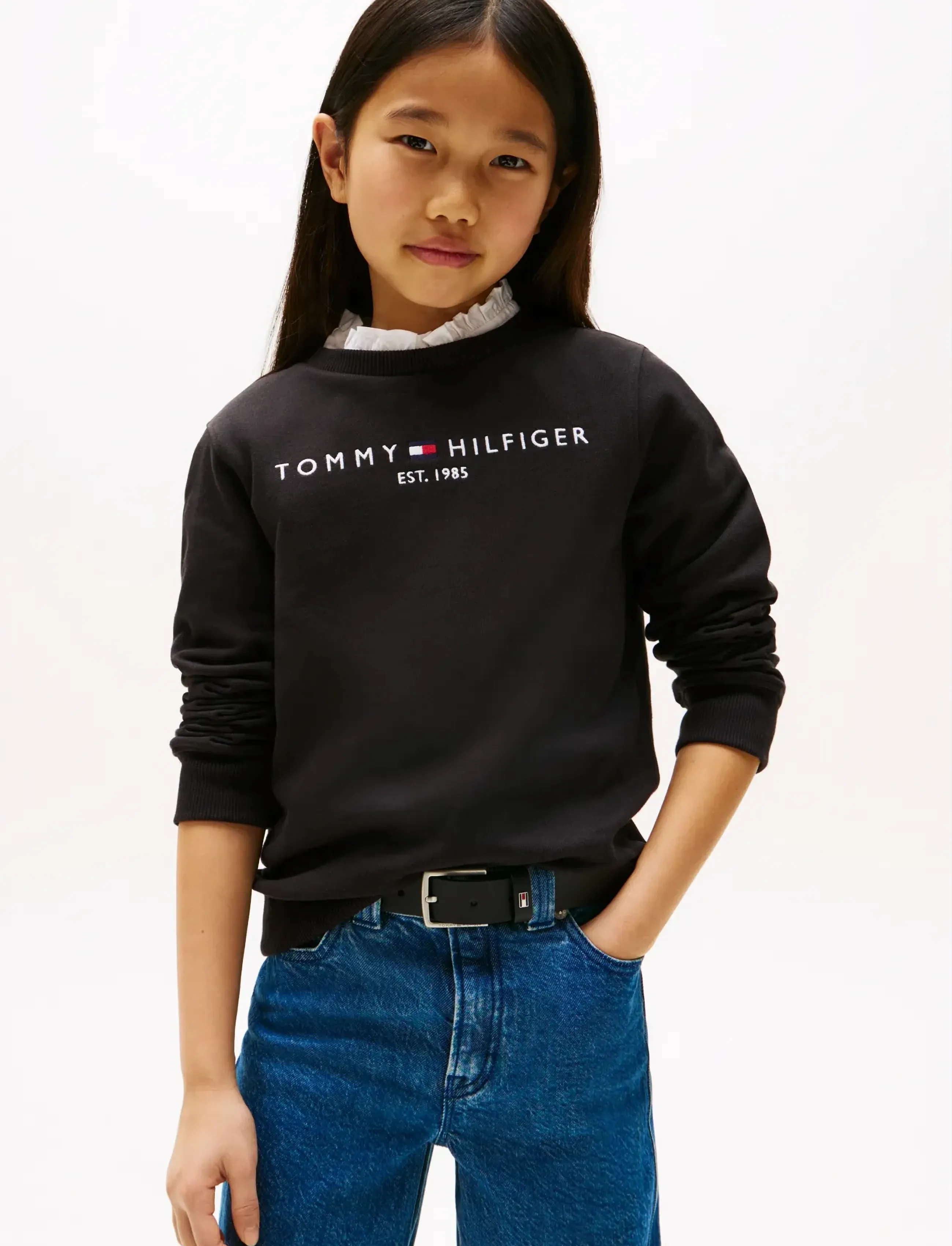 Tommy Hilfiger ESSENTIAL SWEATSHIRT - Sweatshirts & Kapuzenpullover - BLACK / black