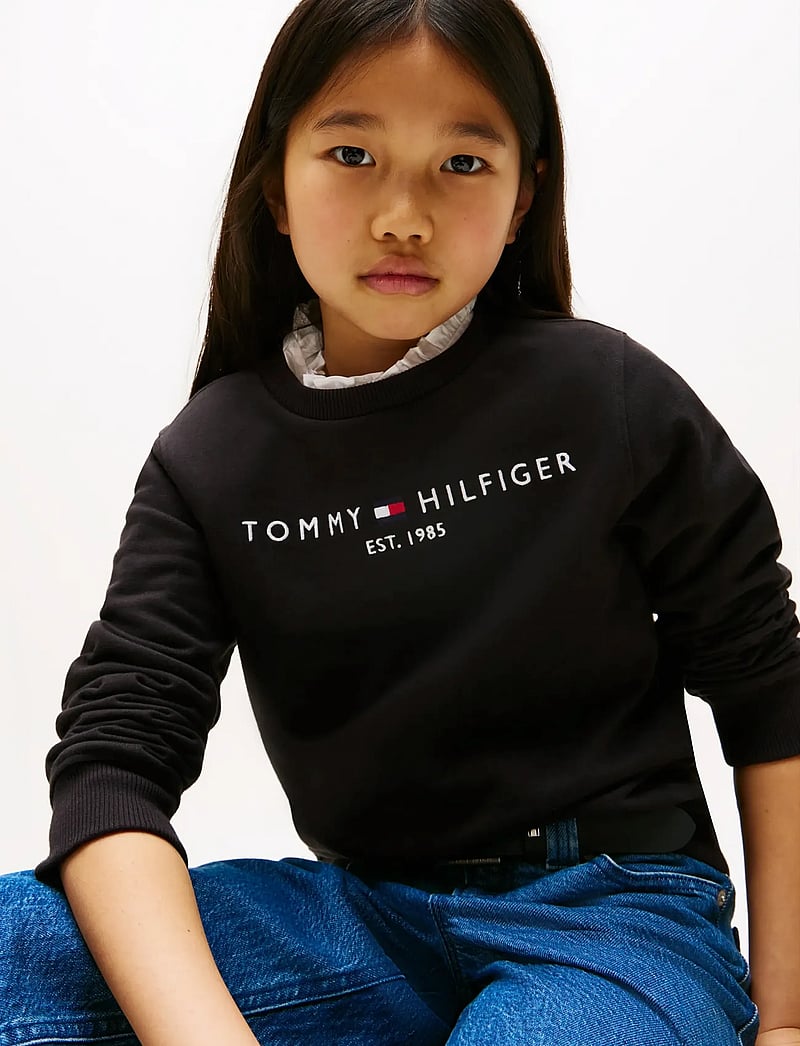 Tommy Hilfiger - ESSENTIAL SWEATSHIRT - sweatshirts - black - 4