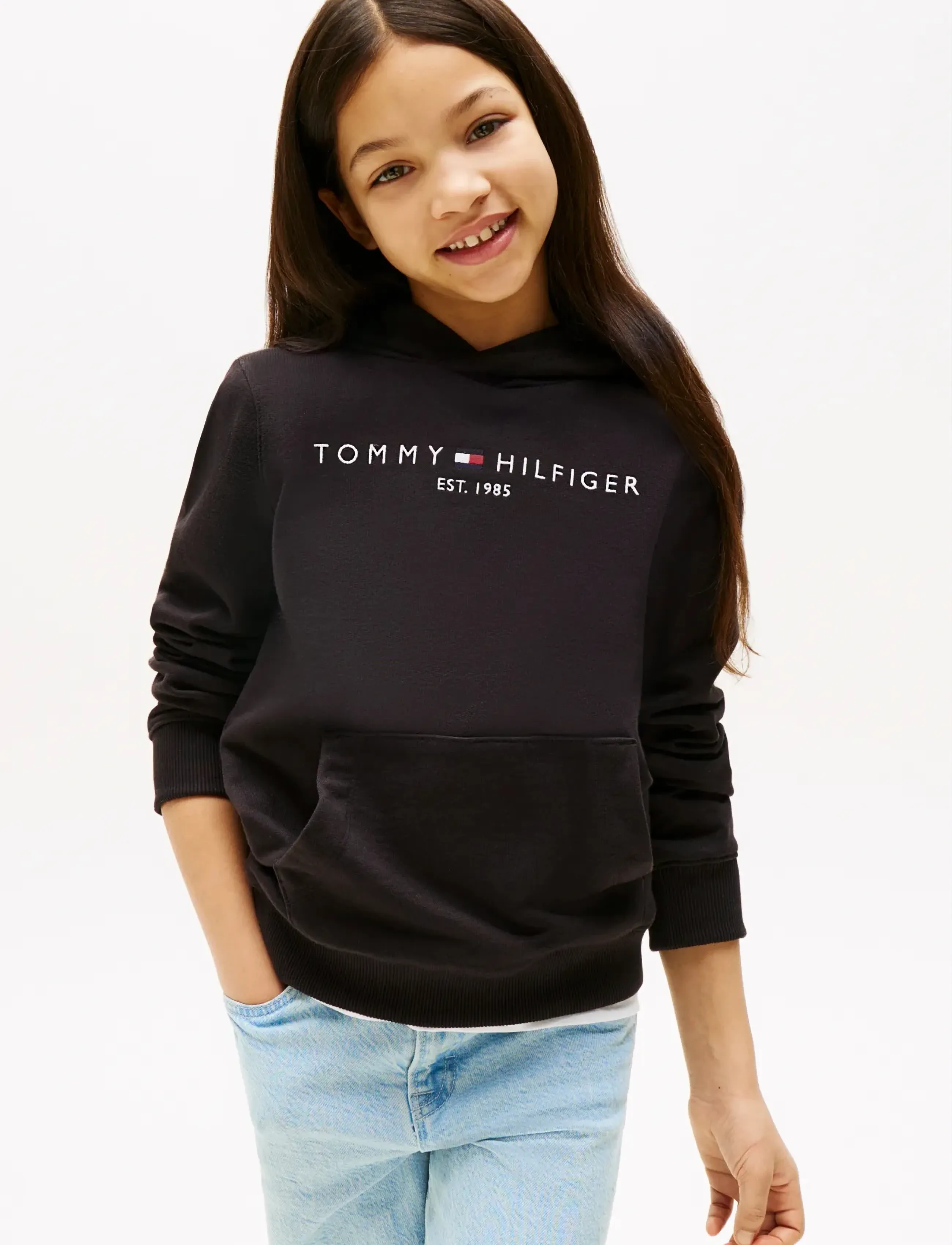 Tommy Hilfiger ESSENTIAL HOODIE - Sweatshirts & Kapuzenpullover - BLACK / black