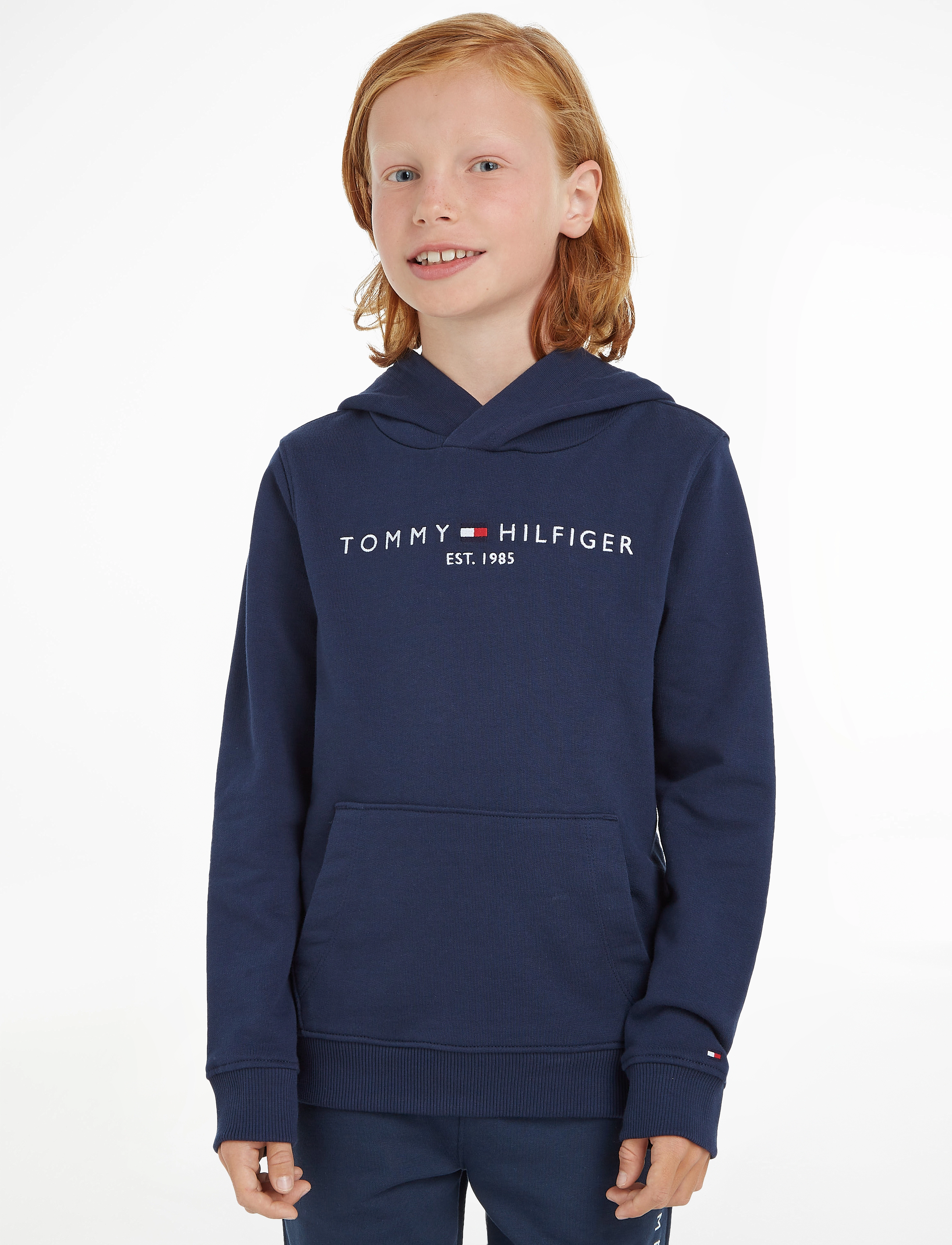 Tommy Hilfiger Essential Hoodie, 74, Sweatshirts & Hoodies, Marineblau - Kinder