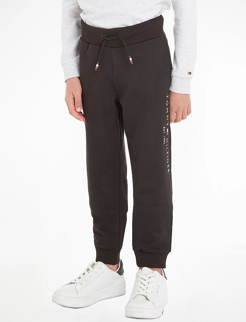 Tommy Hilfiger - ESSENTIAL SWEATPANTS - jogginghosen - black - 0