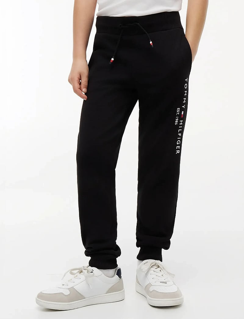 Tommy Hilfiger - ESSENTIAL SWEATPANTS - jogginghosen - black - 0
