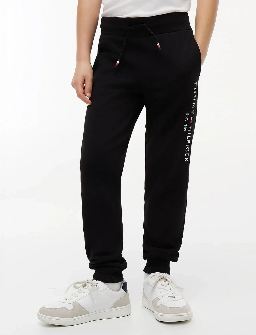 Tommy Hilfiger - ESSENTIAL SWEATPANTS - sporta bikses - black - 0