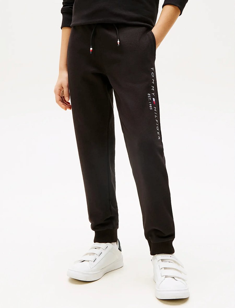 Tommy Hilfiger - ESSENTIAL SWEATPANTS - sporta bikses - black - 4