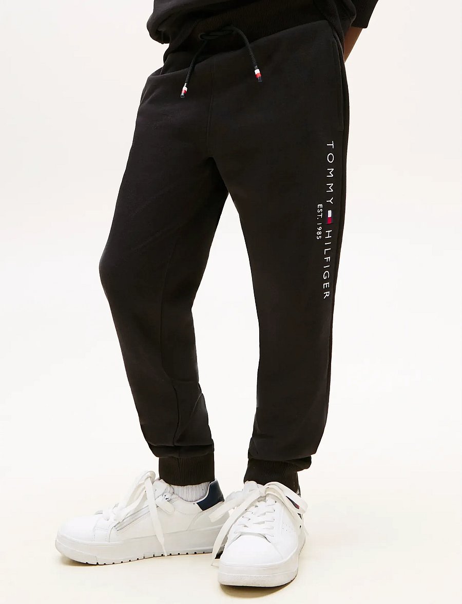 Tommy Hilfiger - ESSENTIAL SWEATPANTS - sporta bikses - black - 5