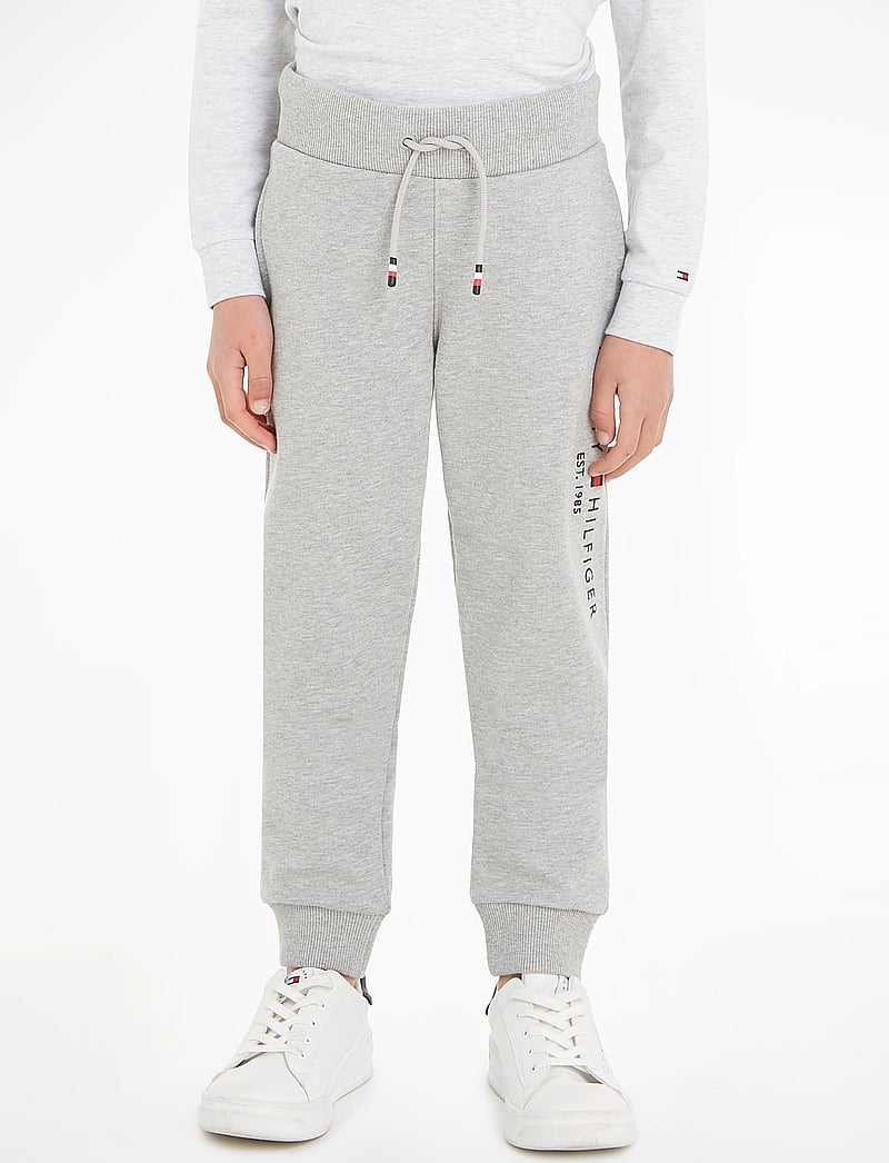 Tommy Hilfiger - ESSENTIAL SWEATPANTS - mjukisbyxor - light grey heather - 0