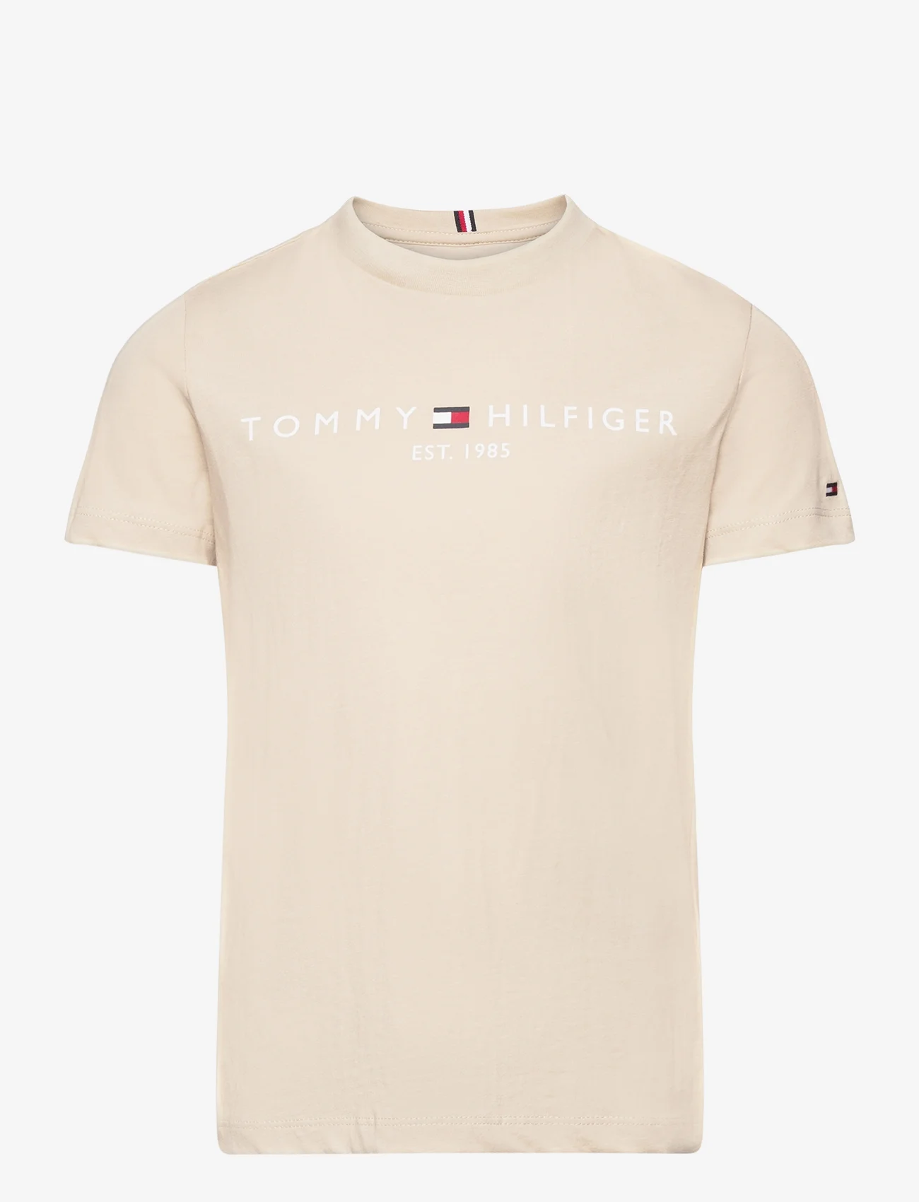 Tommy Hilfiger - U ESSENTIAL TEE S/S - short-sleeved t-shirts - white clay - 0