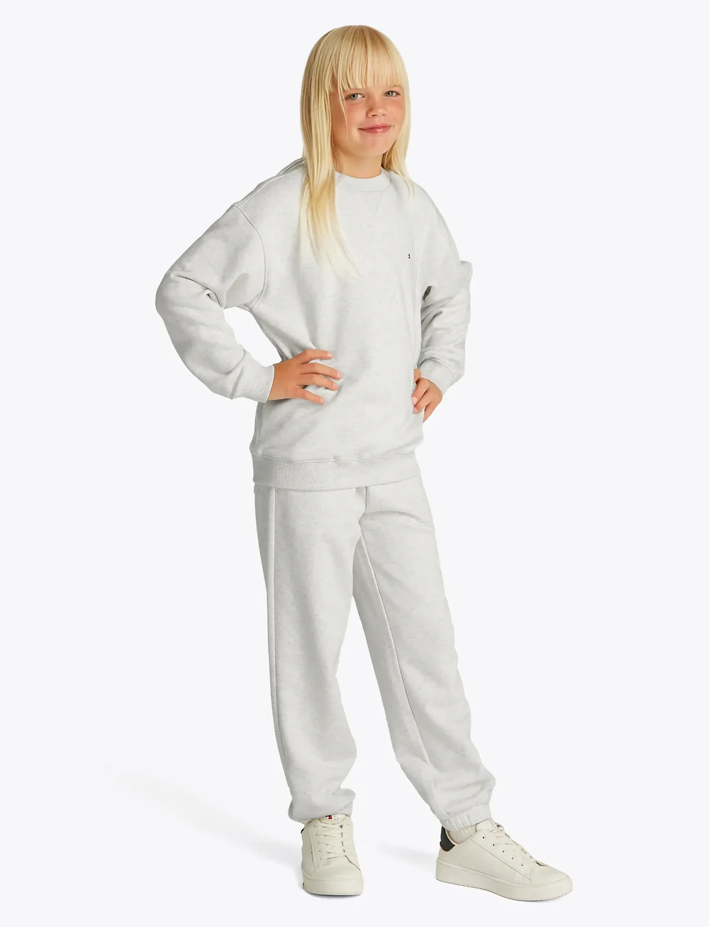 Tommy Hilfiger - U TIMELESS SWEATSHIRT - peysur - snow white heather - 0