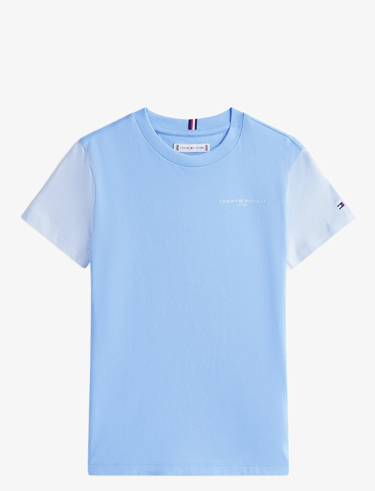 Tommy Hilfiger - MINI CORP T-SHIRT - kortärmade t-shirts - cloudy blue colourblock - 0
