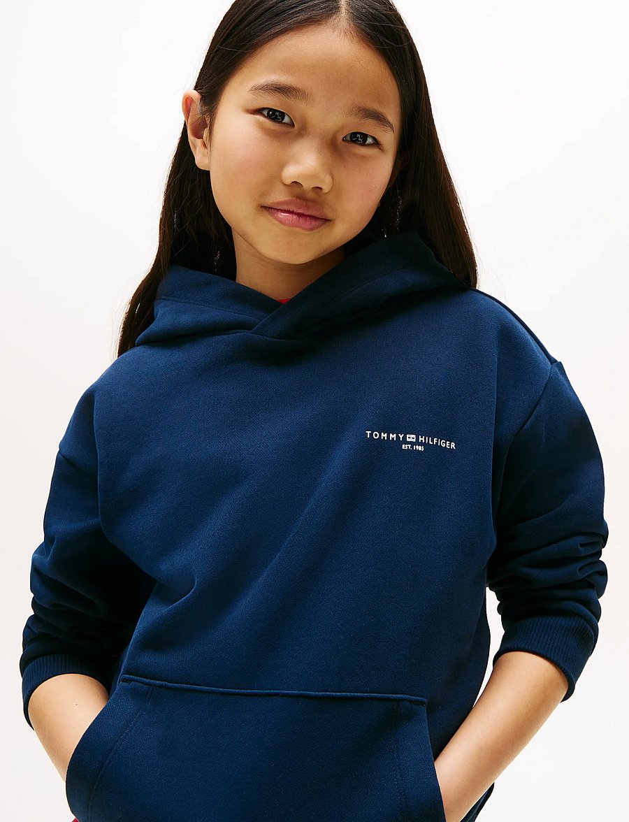 Tommy Hilfiger - MINI CORP HOODIE - hettupeysur - dark night navy - 0