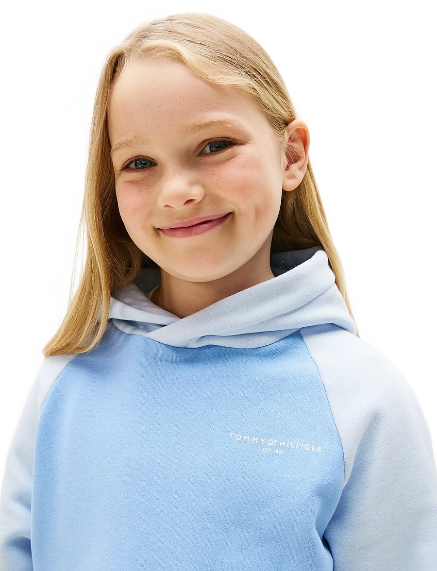 Tommy Hilfiger - MINI CORP LOGO HOODIE - kapuzenpullover - cloudy blue colourblock - 3