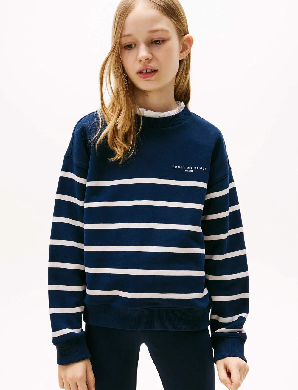 Tommy Hilfiger - MINI CORP STRIPE CREW NECK - sweatshirts - dark night navy stripe - 2